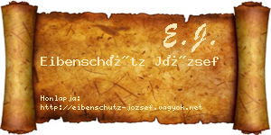Eibenschütz József névjegykártya
